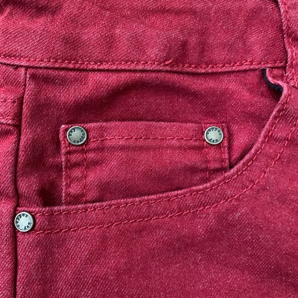 Copper Key Wide Leg Juniors Jeans | Brick Red | Size 9 - Picture 8 of 10